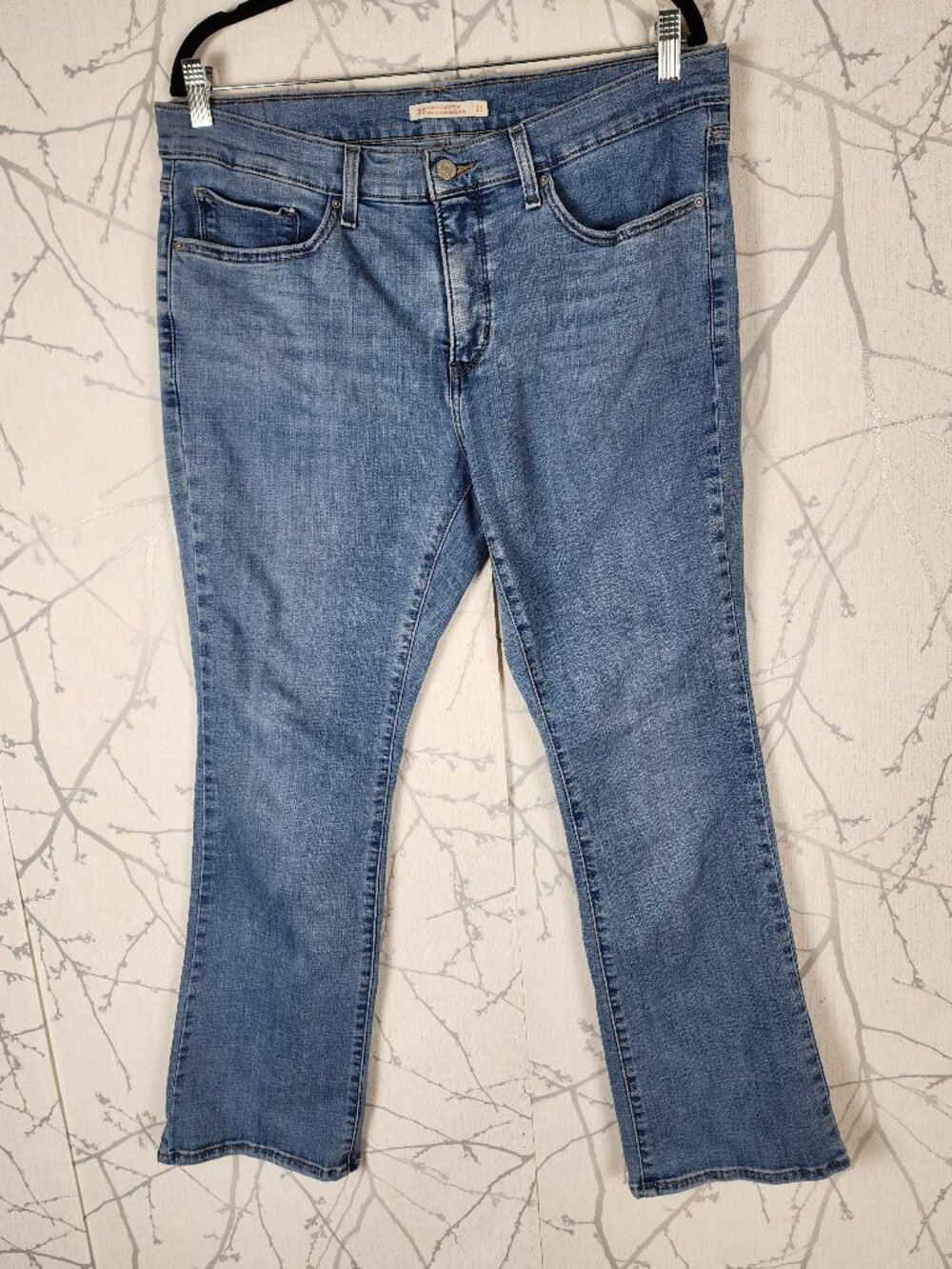 Levi's Light Wash Stretch Denim High Rise 315 Shaping Bootcut Jeans